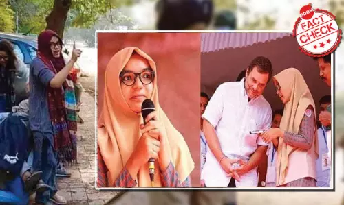 क्या पुलिस को रोक रही जामिया के छात्रा राहुल गाँधी से सम्बंधित है? फ़ैक्ट चेक