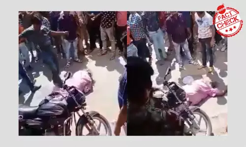Old Video From Bhilwada Rajasthan Viral Again As Of Delhi With Communal Spin