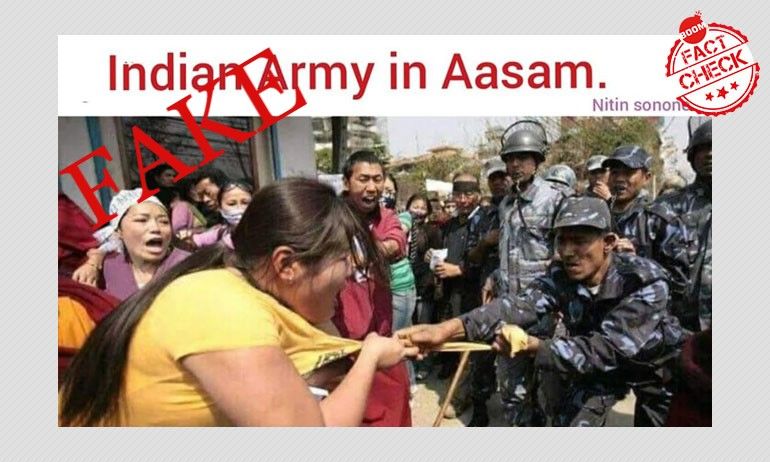 सालों पुरानी तस्वीर को भारतीय सेना के ख़िलाफ किया गया इस्तेमाल सालों पुरानी तस्वीर को भारतीय सेना के ख़िलाफ किया गया इस्तेमाल