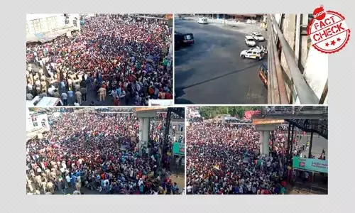 मुंबई के बांद्रा स्टेशन पर लॉकडाउन का उल्लंघन करते मज़दूरों के वीडियोज़ साम्प्रदायिक रंग देकर किये गए वायरल