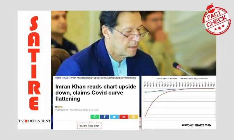 आईएएनएस ने इमरान खान पर व्यंगात्मक लेख को ख़बर की तरह छापा