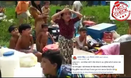 यह व्यथित मुसलमानों का वीडियो बंगाल से नहीं बल्कि बांग्लादेश का है