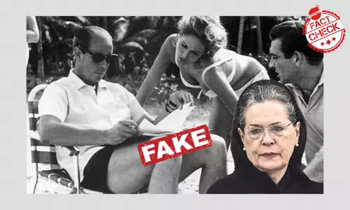 जेम्स बांड फ़िल्म की अदाकारा की तस्वीर सोनिया गाँधी के नाम से वायरल