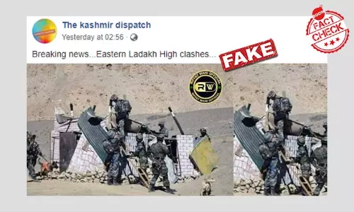 भारत-चीन सैन्य अभ्यास की पुरानी तस्वीर फ़र्ज़ी दावे के साथ वायरल