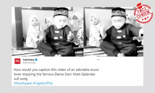 इंडिया टुडे और आज तक ने इन्डोनेशियाई बच्चे का एडिटेड वीडियो किया पोस्ट