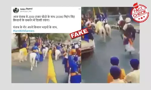दो साल पुराना निहंग समूह का वीडियो फ़र्ज़ी दावों के साथ वायरल