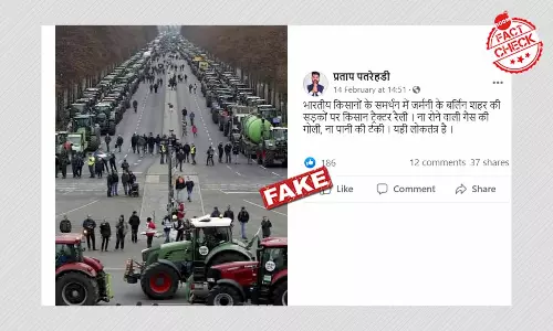 यह तस्वीर जर्मनी में भारतीय किसानों के समर्थन में ट्रैक्टर रैली नहीं दिखाती यह तस्वीर जर्मनी में भारतीय किसानों के समर्थन में ट्रैक्टर रैली नहीं दिखाती