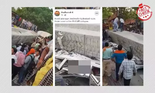 वाराणसी में पुल गिरने का वीडियो फ़र्ज़ी दावों के साथ वायरल