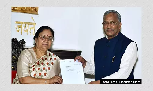 त्रिवेंद्र सिंह रावत ने उत्तराखंड के मुख्यमंत्री पद से इस्तीफ़ा दिया