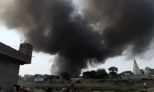 नोएडा के बहलोलपुर गांव में लगी भीषण आग नोएडा के बहलोलपुर गांव में लगी भीषण आग