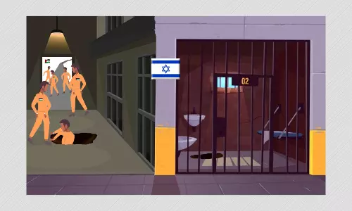 इज़राइल की जेल से सुरंग बनाकर कैसे भागे 6 फ़िलिस्तीन क़ैदी