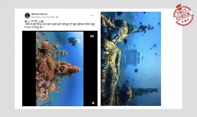 समुद्र के भीतर कृष्ण की द्वारिका के दावे से वायरल वीडियो का सच क्या है? समुद्र के भीतर कृष्ण की द्वारिका के दावे से वायरल वीडियो का सच क्या है?