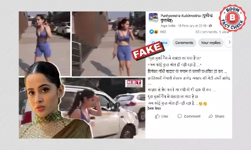 गीतकार जावेद अख्तर की बेटी बताकर एक्ट्रेस उर्फ़ी जावेद का वीडियो वायरल