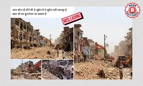 पुराने अतिक्रमण अभियान की तस्वीरें कानपुर से जोड़कर वायरल