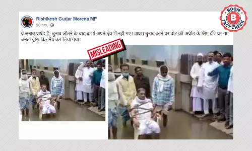 वाराणसी में निगम पार्षद को बंधक बनाने का वीडियो भ्रामक दावे के साथ वायरल