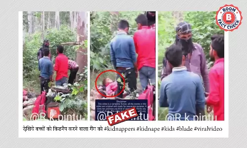 बच्चों की किडनैपिंग का स्क्रिप्टेड वीडियो सच्ची घटना मानकर हो रहा वायरल