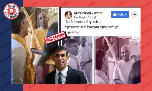 क्या यह वीडियो ब्रिटेन के प्रधानमंत्री ऋषि सुनक के गृह प्रवेश का है? फ़ैक्ट चेक