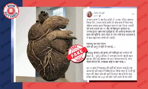 रूसी मूल के कलाकार का आर्ट वर्क भगवान श्रीकृष्ण के दिल के रूप में वायरल