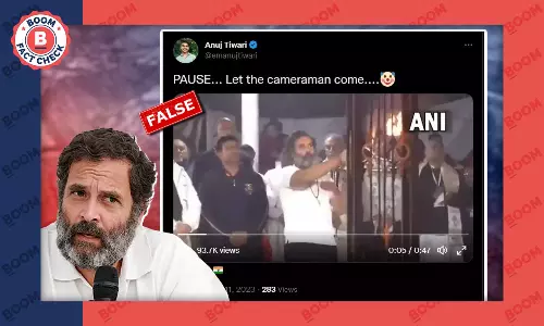 राहुल गांधी के द्वारा आरती किए जाने का क्रॉप्ड वीडियो भ्रामक दावों से वायरल...