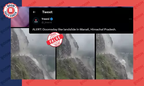मनाली में हालिया भूस्खलन के दावे से जम्मू-श्रीनगर हाईवे का पुराना वीडियो वायरल