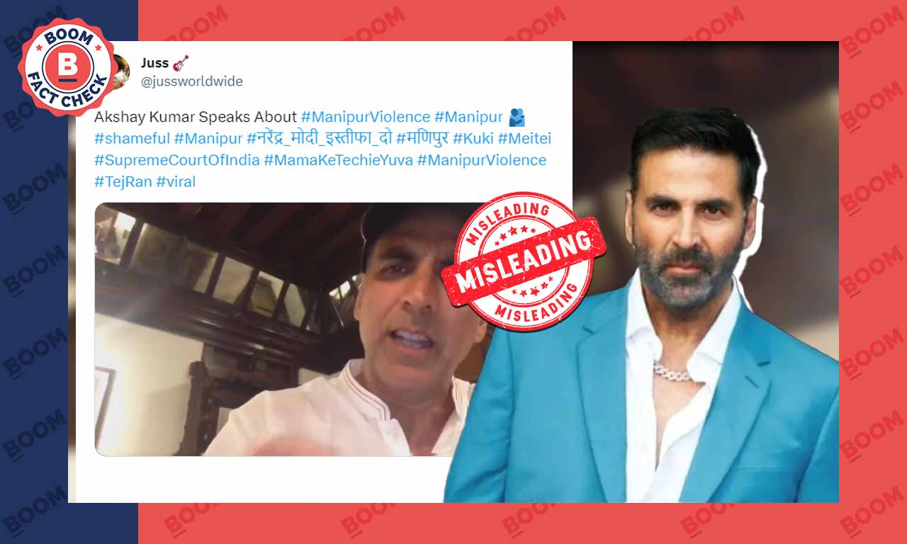 Old Video Of Actor Akshay Kumar Viral By Linking It To Recent Manipur Incident 