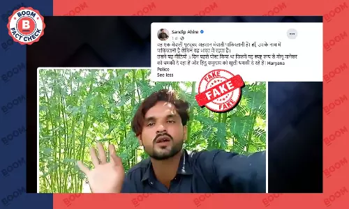 मेवात हिंसा के सन्दर्भ में पाकिस्तानी यूट्यूबर का वीडियो भारतीय बताकर वायरल