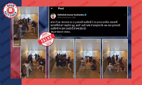 लड़ने की एक्टिंग करते हुए लोगों का वीडियो इसराइल-हमास संघर्ष से जोड़कर वायरल