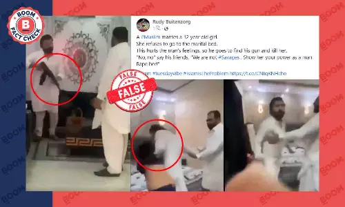 पाकिस्तान के घरेलू हिंसा का वीडियो झूठे सांप्रदायिक दावे से वायरल