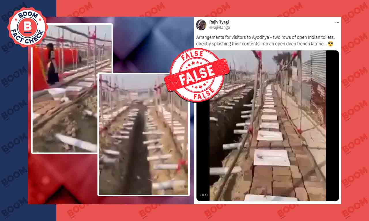 Fact Check Video of open toilets in Varanasi goes viral linking it to