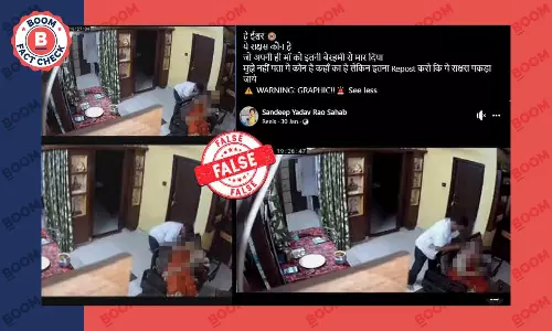 बुजुर्ग महिला से लूट की कोशिश का वीडियो फ़र्जी दावे से वायरल