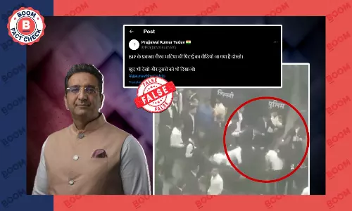 2019 का वीडियो बीजेपी प्रवक्ता गौरव भाटिया के साथ बदसलूकी का बताकर हो रहा वायरल