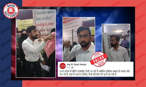 उत्तर प्रदेश में मतदान में हेरफेर के आरोप वाला वीडियो असल में मध्य प्रदेश का है