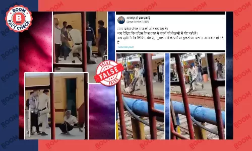 एमपी में पुलिसकर्मी द्वारा बुजुर्ग की पिटाई का पुराना वीडियो यूपी का बताकर वायरल
