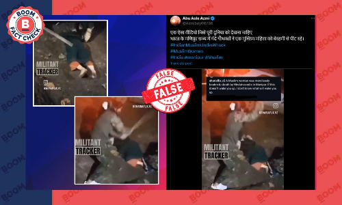 मणिपुर में महिला के साथ मारपीट का वीडियो झूठे सांप्रदायिक दावे से वायरल