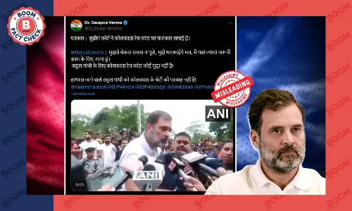 Rahul Gandhi calls Kolkata rape-murder case a distraction fact check feature image