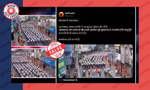 RSS march in Haryana before elections feature image
