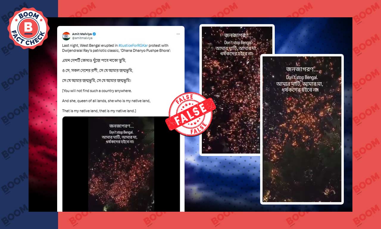 अमित मालवीय ने बांग्लादेश के वीडियो को कोलकाता कैंडल मार्च का बताया