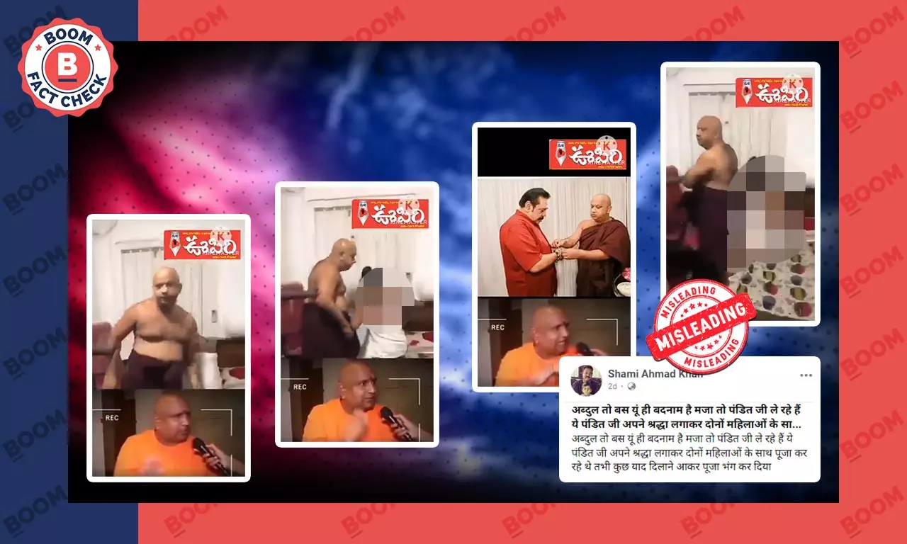 semi-nude Sri Lankan monk old video shared as saint semi-nude Sri Lankan monk old video shared as saint