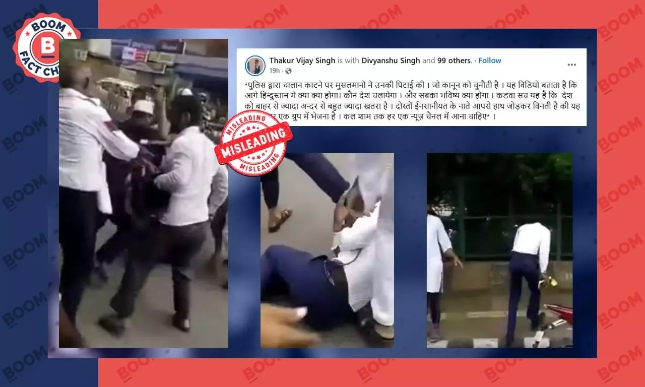 Fact Check on Traffic Police Beaten by Mob