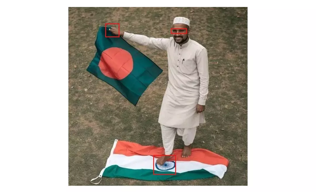 ભારતના રાષ્ટ્ર ધ્વજના અપમાનની આ વાયરલ તસવીર પાછળ શું છે હકીકત, જાણો સમગ્ર ઘટનાના તથ્યો