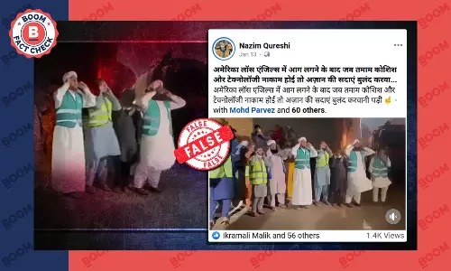 Los Angeles fire extinguished by reciting azan