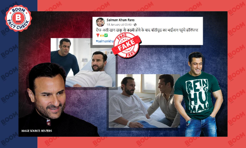 Fact Check : Saif Ali Khan and Salman Khan AI pics goes Viral with false claim