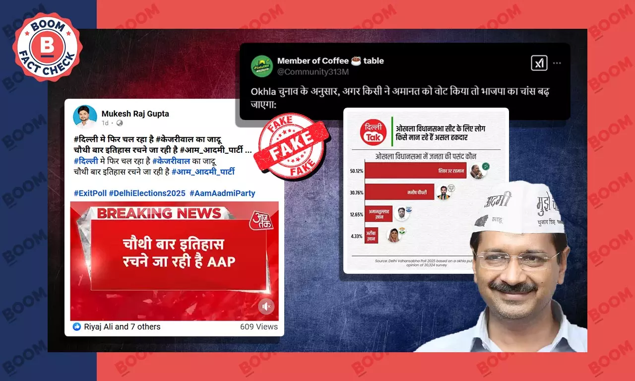 Delhi election fake opinion survey