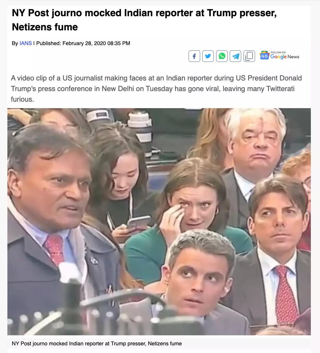 भारतीय पत्रकार के सवाल पर हंस रही अमेरिकी महिला का पुराना Video वायरल