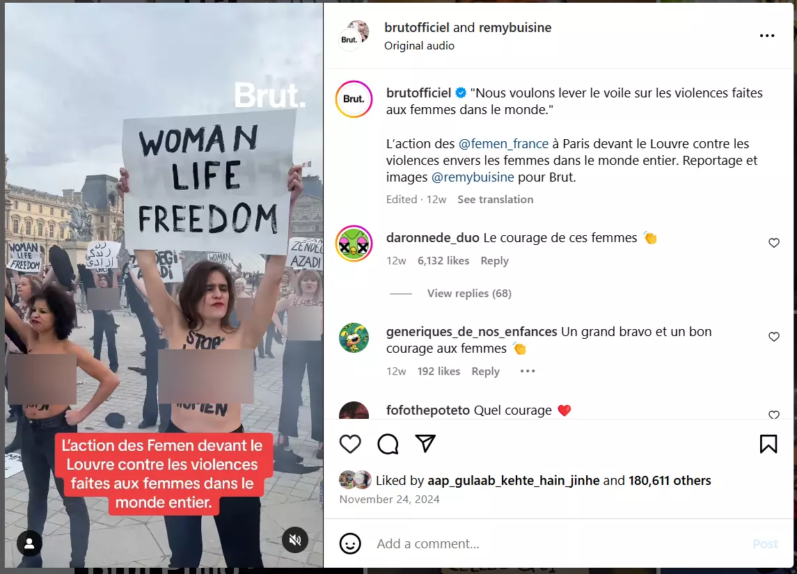 फ्रांस में टॉपलेस होकर विरोध प्रदर्शन करती महिलाओं का झूठे दावों के साथ वीडियो वायरल