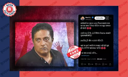 Prakash Raj Fake Statement on RSS, Fact Check