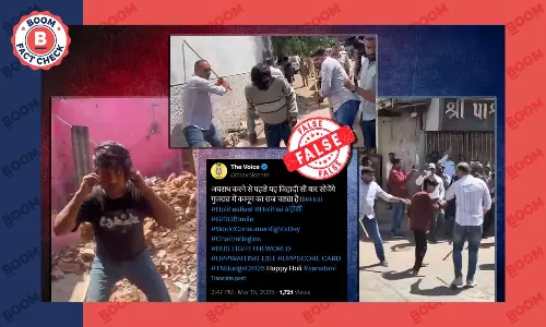 अहमदाबाद में पुलिस के उपद्रवी की पिटाई का वीडियो फर्जी दावों से वायरल