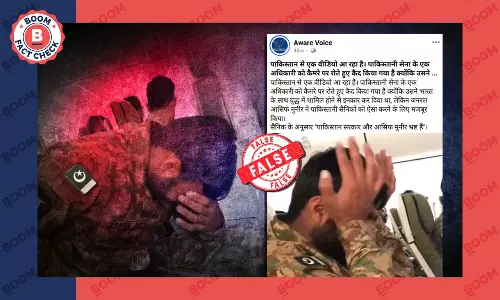 Fact Check on Pakistani army soldier is crying claim Fact Check on Pakistani army soldier is crying claim
