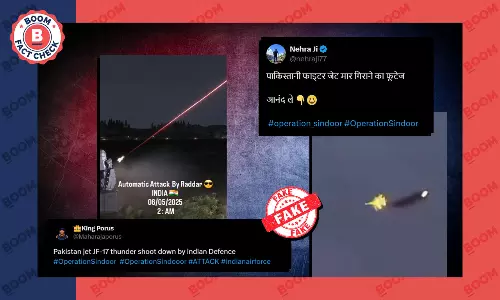 Gaming video shared as real footage of India attack on Pakistan Gaming video shared as real footage of India attack on Pakistan