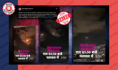 Unrelated video viral with claim of Fateh-2 being destroyed in Sirsa